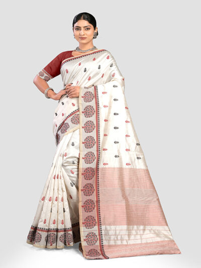 Kajree Cotton Embroidered Saree