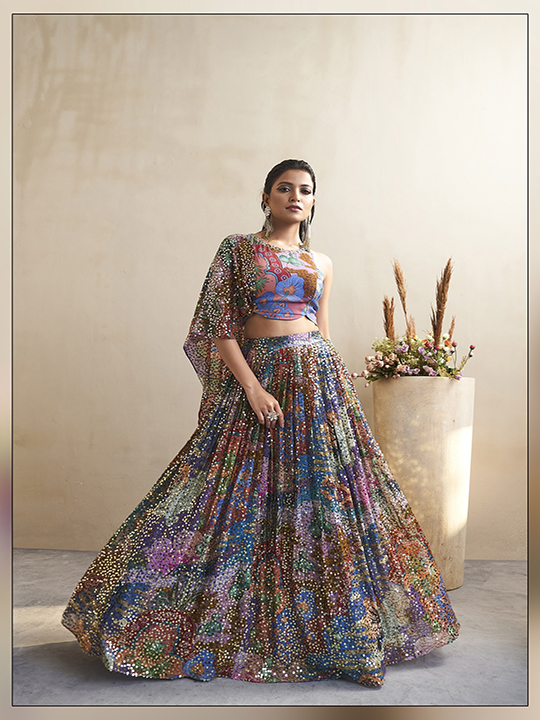 Designer Crop Top With Lehenga at Rs.2499/Piece in silchar offer by ZOE  FASHION